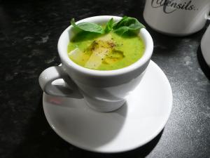 pea and basil soup