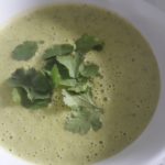 pea and courgette soup