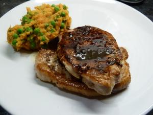 rum glazed chops