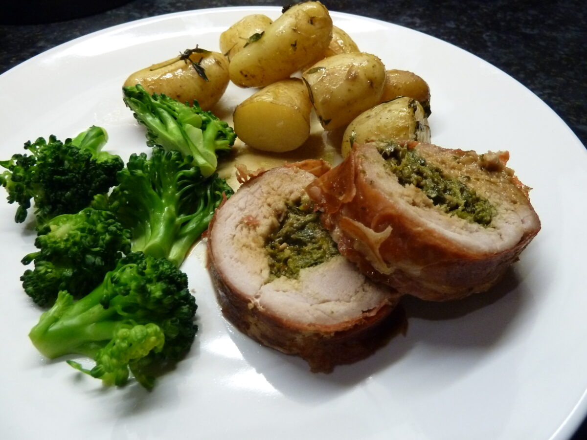 chicken stuffed with pesto